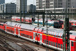 Züge im Bahnhof