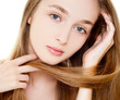 woman with long hair
