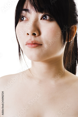 Photo: Portrait of a beautiful Chinese woman. Portrait of a beautiful Chinese woman.
