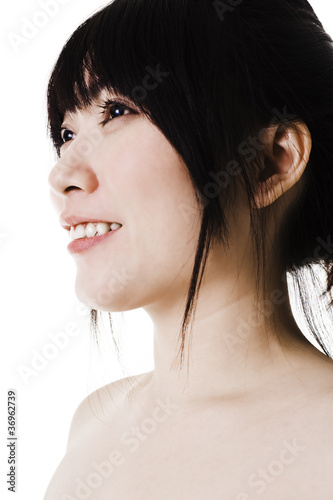 Photo: Portrait of a beautiful Chinese woman. Portrait of a beautiful Chinese woman.