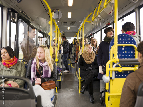 Photo: People in a bus People in a bus
