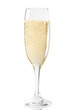 Foto: Champagne in a glass. Isolated on white background Champagne in a glass. Isolated on white background