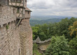 cloudy scenery around Haut-Koenigsbourg Castle