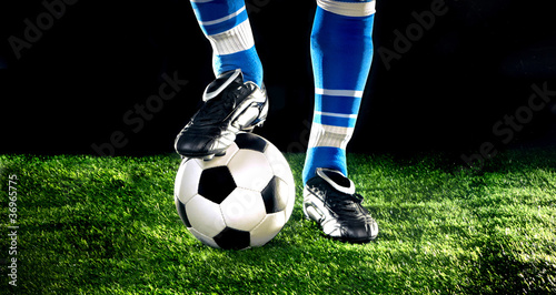 Photo: soccer ball with feet soccer ball with feet