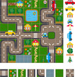 Map scheme of streets Map scheme of streets