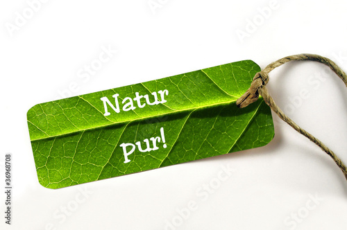 Foto: Natur pur - Schild Natur pur - Schild