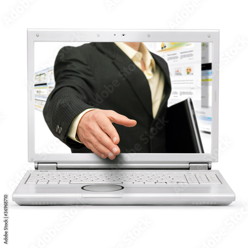 Photo: Online business deal Online business deal