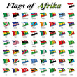 Illustration: Flags of Afrika Flags of Afrika