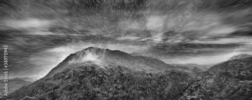 Foto: Mountain blizzard Mountain blizzard