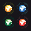 set of four abstract worlds set of four abstract worlds