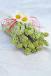 Spargel mit Blumen