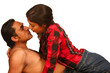 Passionate Fashion Couple image shot in studio