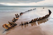 The Sunbeam ship wreck on the Rossbeigh beach, Ireland