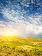 sunset in  mountain.