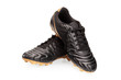 Foto: Pair of black leather soccer shoes Pair of black leather soccer shoes