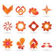 Contemporary Orange Logo and Icon Collection Contemporary Orange Logo and Icon Collection