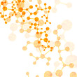 Vector: dna molecule, abstract background dna molecule, abstract background