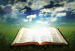 Photo: Open Bible Glowing Open Bible Glowing