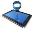 Tablet mit Glühbirne