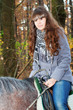 On horseback