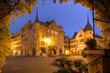 Biel/Bienne at night, Switzerland