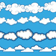Vektor: Seamless pattern of clouds Seamless pattern of clouds