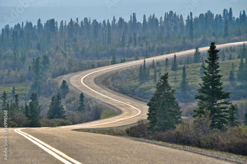 Photo: Road in Denali national park, Alaska Road in Denali national park, Alaska