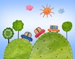 Cartoon landscape