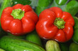 Paprika und Gurken
