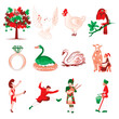 Vector: 12 Days of Christmas 12 Days of Christmas