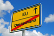 Globalisierung - Schild