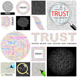 TRUST concept illustration. GREAT COLLECTION.