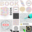 BOOK concept illustration. GREAT COLLECTION.