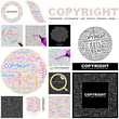 COPYRIGHT concept illustration. GREAT COLLECTION.