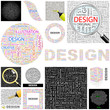 DESIGN concept illustration. GREAT COLLECTION.