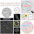 TRANSPORT. Concept illustration. GREAT COLLECTION.