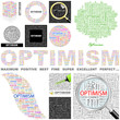 OPTIMISM. Concept illustration. GREAT COLLECTION.