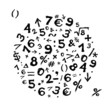 Sketch frame with math symbols for your design Sketch frame with math symbols for your design