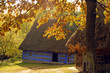 Village house in autumn Village house in autumn