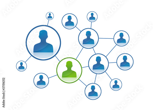 Illustration: réseau illustration série web réseau illustration série web