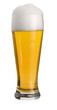 canvas print picture - glass of wheat beer