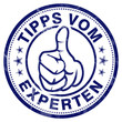 tipps vom experten stempel button