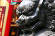 Bronze lion in chinese temple Bronze lion in chinese temple