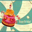big strawberry birthday cake