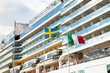 cruise liner in Stockholm port cruise liner in Stockholm port