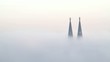 Zeitraffer Domspitzen im Nebel