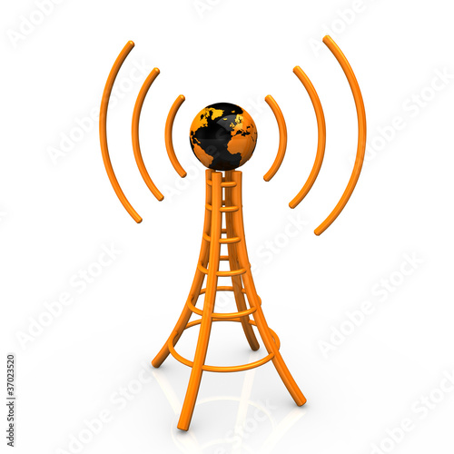 Illustration: Wireless Lan Tower Wireless Lan Tower