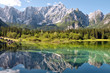 Italia - Udine - Lago di Fusine and monte Mangart reflex on lake Italia - Udine - Lago di Fusine and monte Mangart reflex on lake