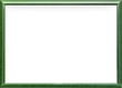 high quality strict modern style green silver metal photo frame