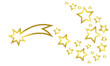Vector: shooting star with star dust shooting star with star dust